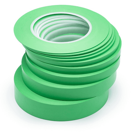 WOD PFT35GS High Temperature Polyester Green Masking Pet Tape. 3 inch x 72  yds. For Powder Coating, E-Coating or Plating Projects. Up to 350 F  Resistance, Heat and Fireproof. 