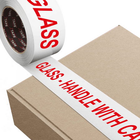 Printed Packaging Tape - Glass - Handle With Care