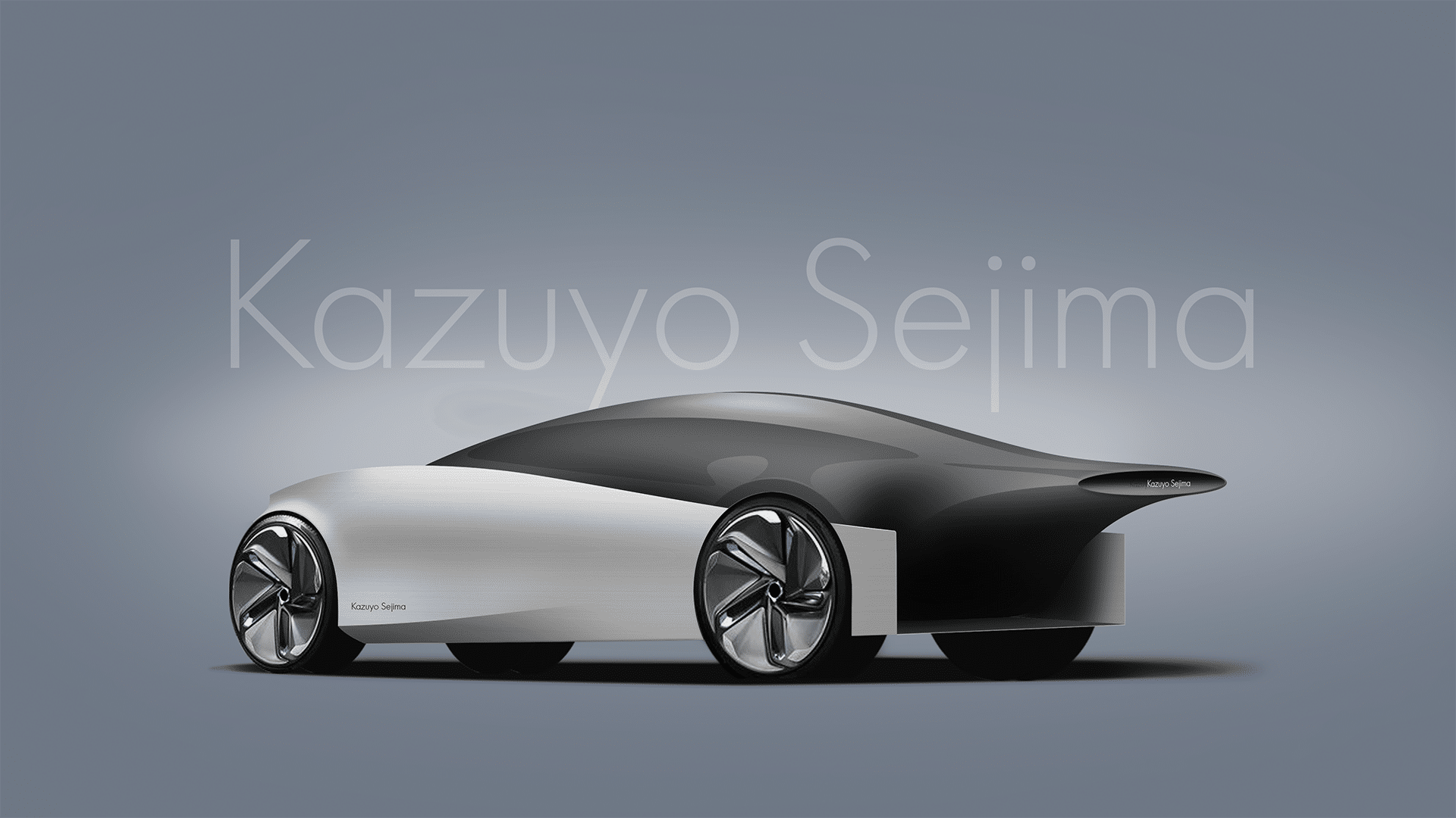 Concept image of a car designed by Kazuyo Sejima