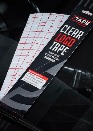 clear logo tape