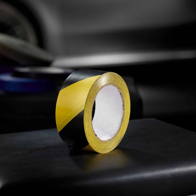 Yellow and Black Floor Marking Tape